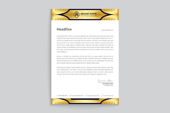 Abstract Business Letterhead Design: A Modern Solution for Professional Communication