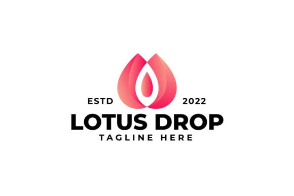 Abstract Lotus Peach Logo: A Versatile Design for Modern Branding