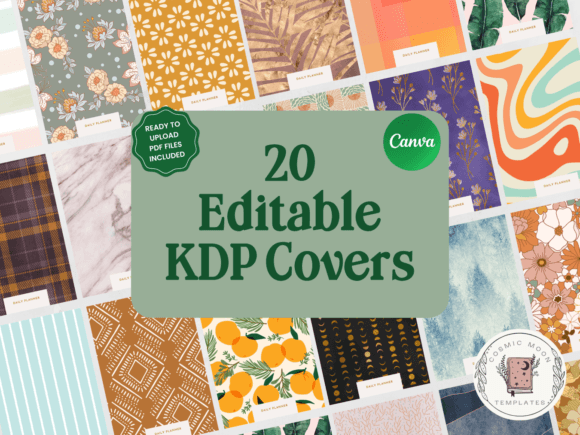 Editable Notebook KDP Covers