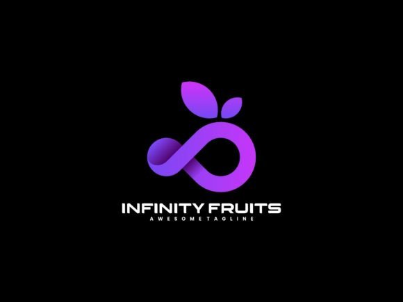 Elevate Your Brand Identity with the Infinity Fruit Gradient Logo