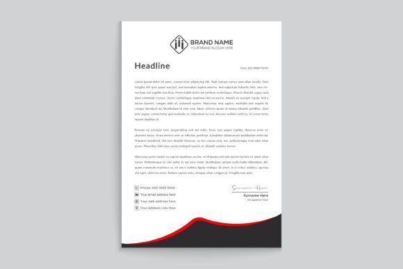 Elevate Your Brand with a Vector Modern Letterhead Design