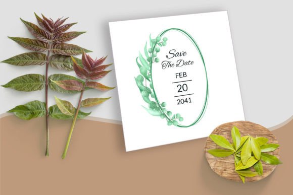 Elevating Event Branding with Customizable Watercolor Leaf Wedding Invitations