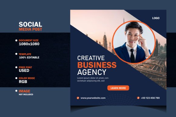 Mastering Your Brand Presence with a Creative Business Social Media Post Template