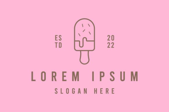 Minimalist Ice Cream Logo Design Icon: A Simple Yet Powerful Branding Tool