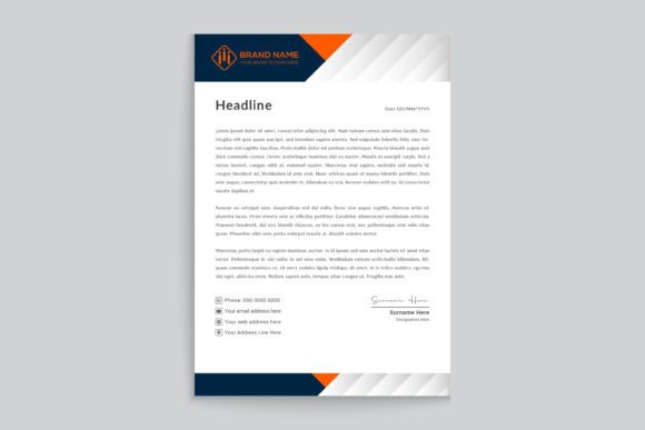 Professional Corporate Letterhead Design
