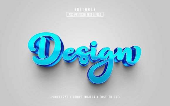 Strategic Visual Communication with Design 3D Editable Text Effect Style