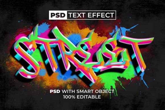 Unleashing Urban Energy: The Graffiti Text Effect Colorful Style for Modern Design